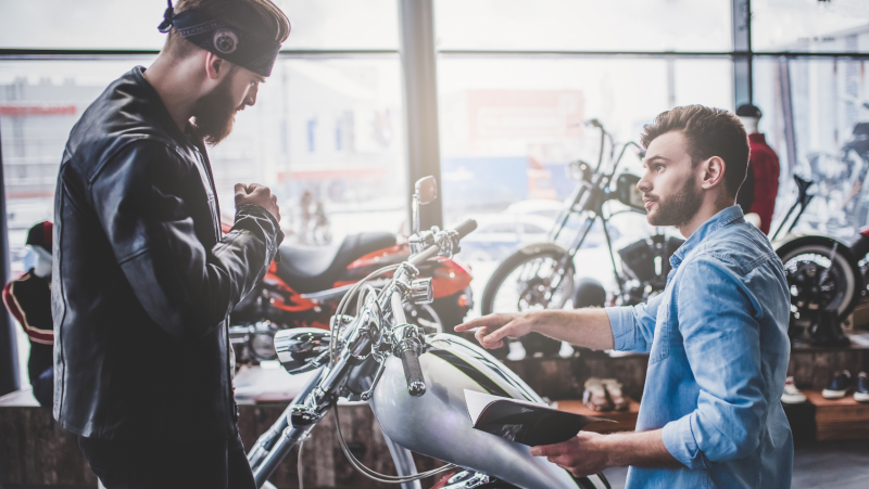 motorcycle sales shop